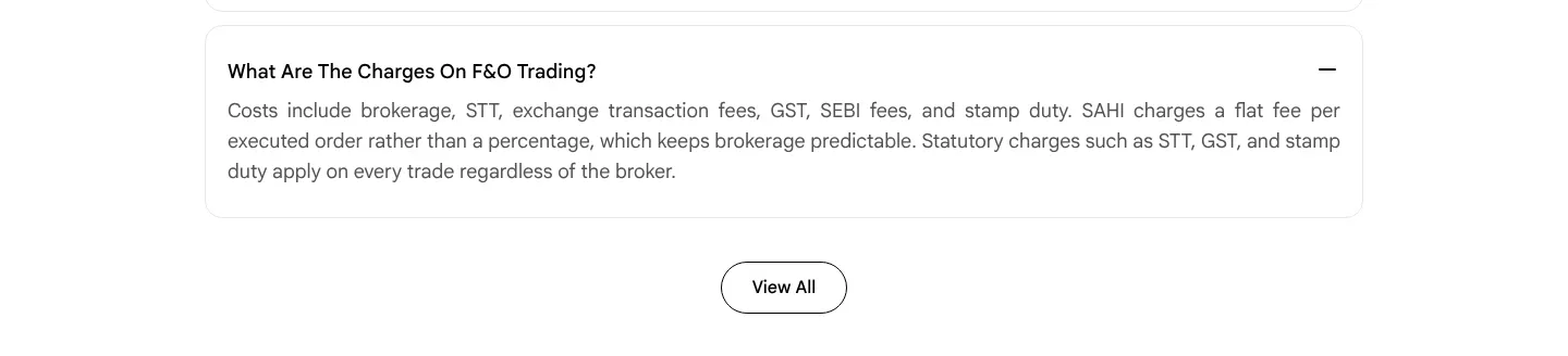 sahi.com: The charges answer says statutory charges apply "on every trade"