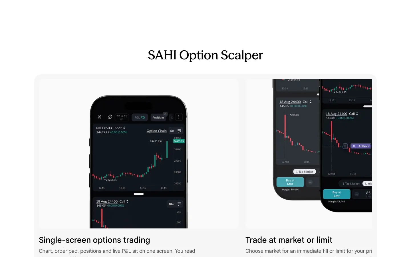 sahi.com: SAHI Option Scalper cards are cut off mid-sentence
