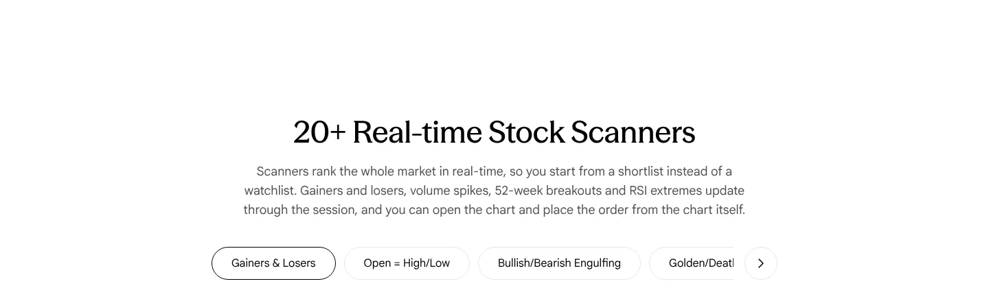 sahi.com: The selected scanner is hard to tell apart